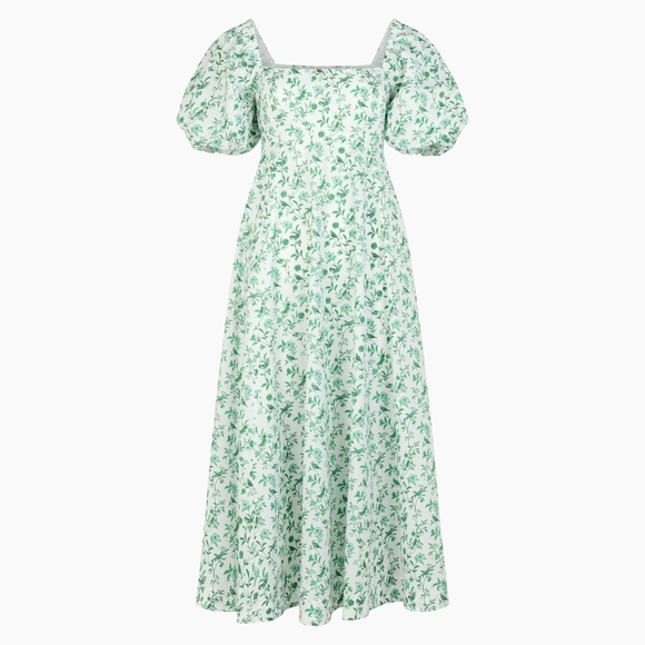 Hill House Dresses & Skirts - Hill House Home The Hill House x La Coqueta Matilda Dress - Green Bird Floral Si